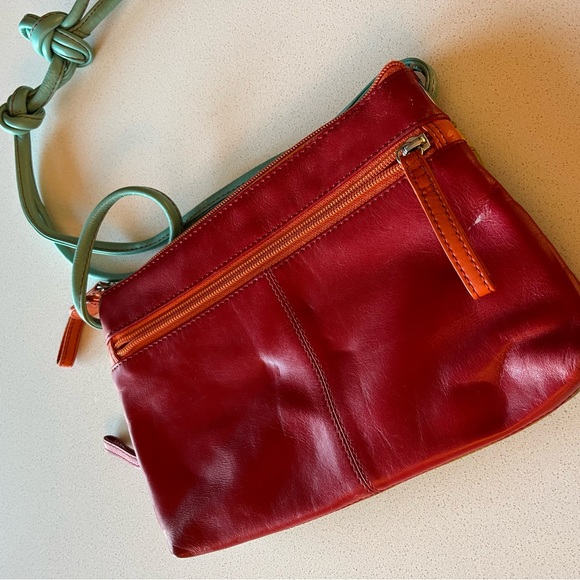 Ili New York Genuine Leather Multicolor Crossbody Bag - Picture 6 of 9